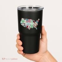 Retro USA State Map of America Tumbler thumb 2