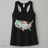 Retro USA State Map of America Women's Tank Top thumb 3