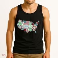Retro USA State Map of America Tank Top thumb 3