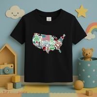 Retro USA State Map of America Toddler T-Shirt thumb 3