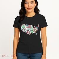 Retro USA State Map of America Women's T-Shirt thumb 4