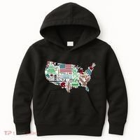 Retro USA State Map of America Kids Hoodie thumb 0