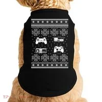 Retro Video Game Ugly Christmas Doggie Tank thumb 0