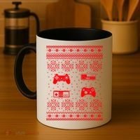 Retro Video Game Ugly Christmas Coffee Mug thumb 4