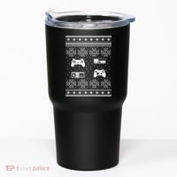 Retro Video Game Ugly Christmas Tumbler thumb 0