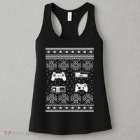 Retro Video Game Ugly Christmas Women's Tank Top thumb 3