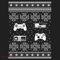 Retro Video Game Ugly Christmas Hat thumb 2