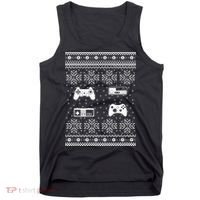 Retro Video Game Ugly Christmas Tank Top thumb 0