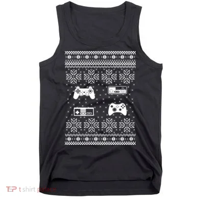 Retro Video Game Ugly Christmas Tank Top
