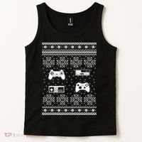 Retro Video Game Ugly Christmas Tank Top thumb 2