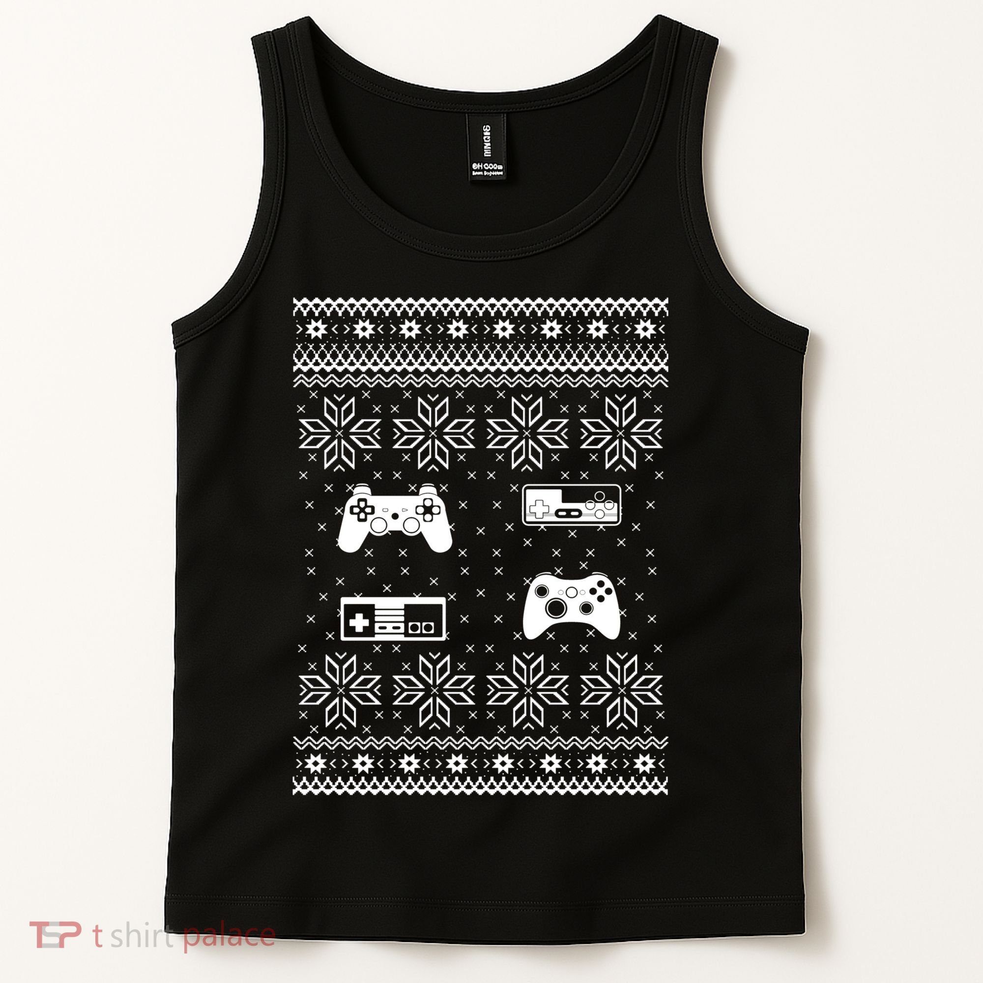 Retro Video Game Ugly Christmas Tank Top
