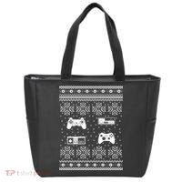 Retro Video Game Ugly Christmas Tote Bag thumb 0