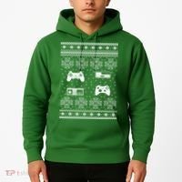 Retro Video Game Ugly Christmas Hoodie thumb 2
