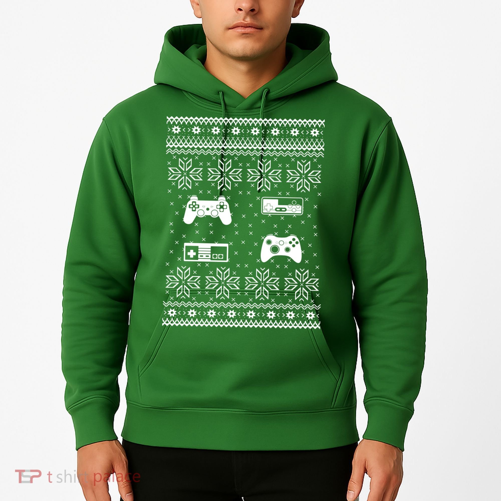 Retro Video Game Ugly Christmas Hoodie