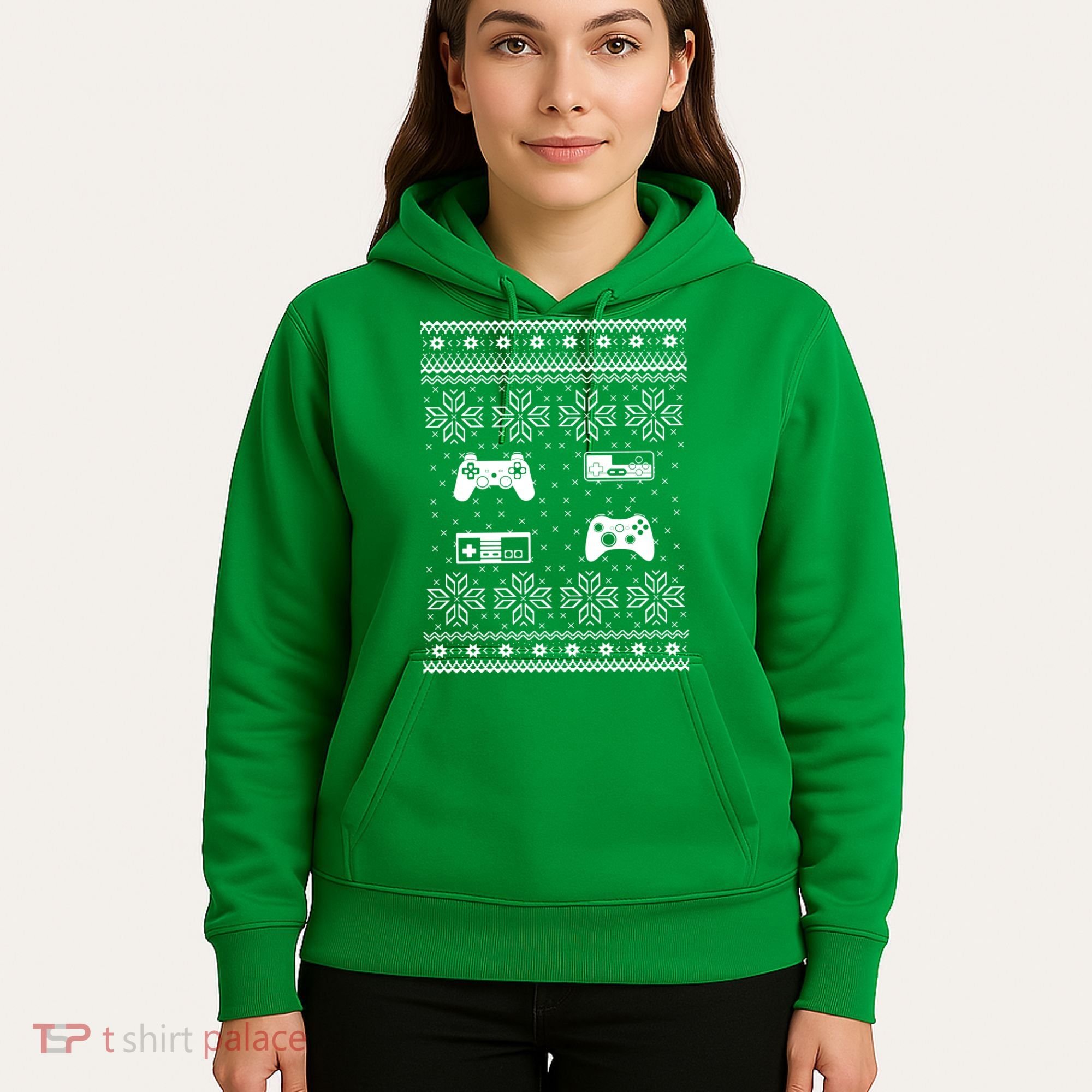 Retro Video Game Ugly Christmas Hoodie