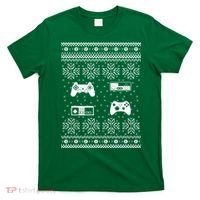 Retro Video Game Ugly Christmas T-Shirt thumb 0