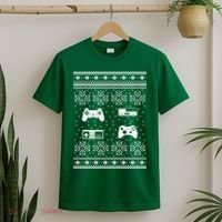 Retro Video Game Ugly Christmas T-Shirt thumb 2