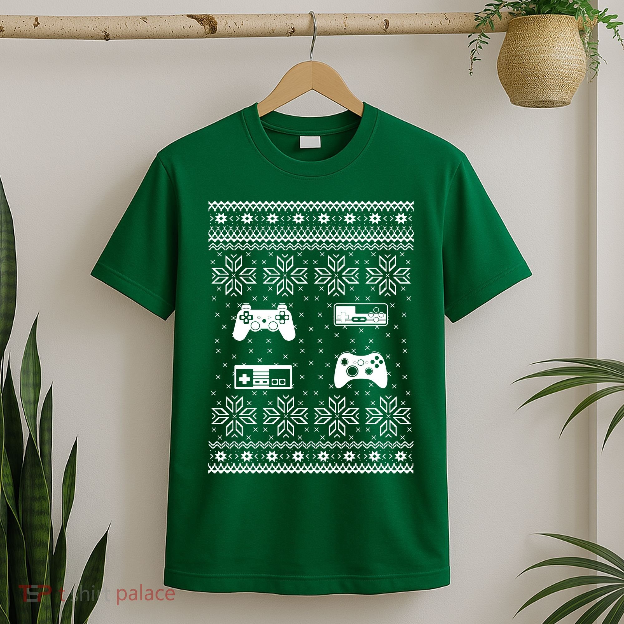 Retro Video Game Ugly Christmas T-Shirt