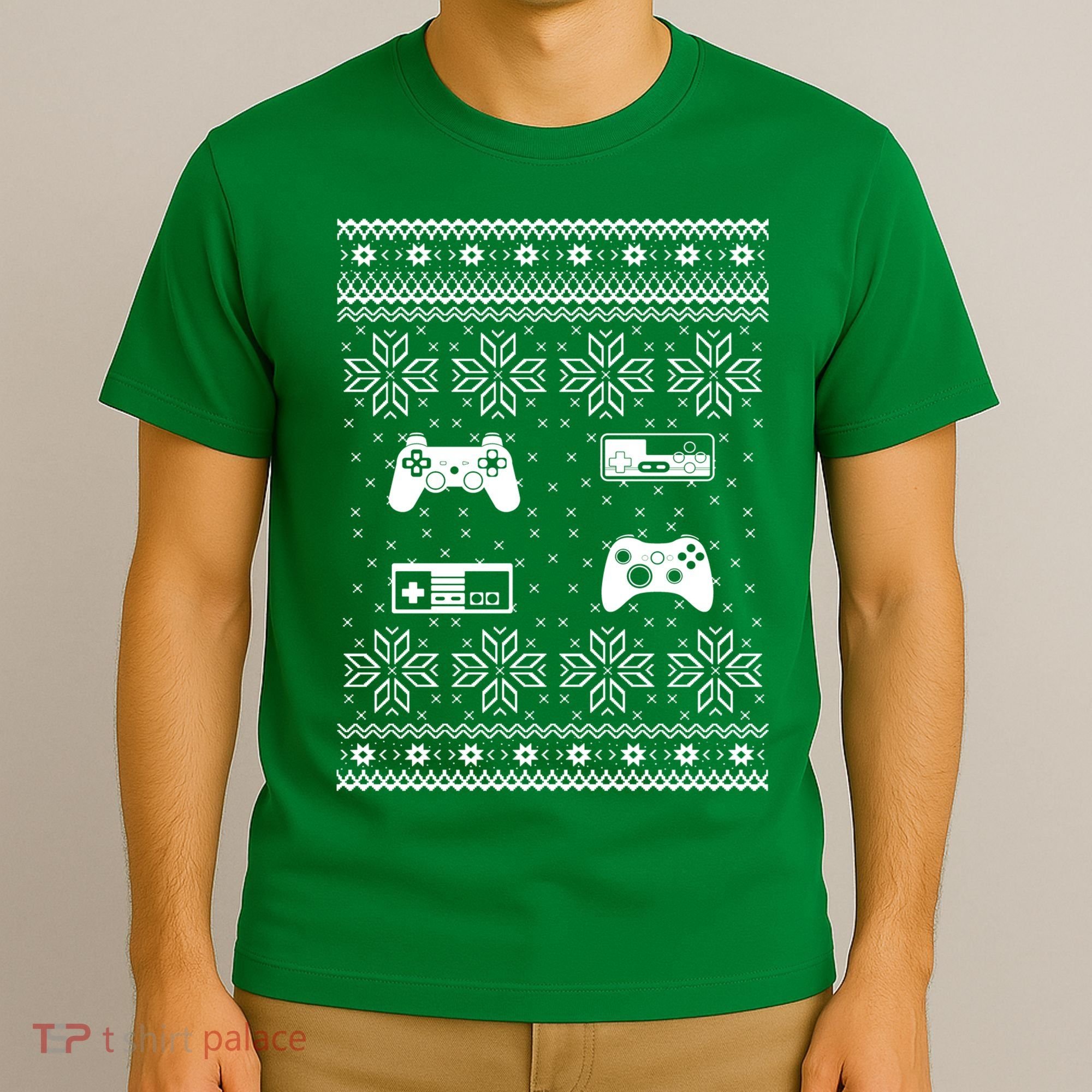 Retro Video Game Ugly Christmas T-Shirt