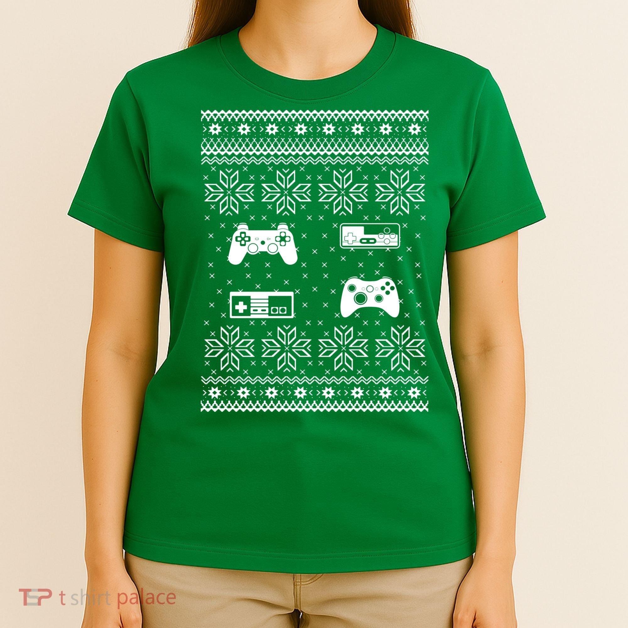 Retro Video Game Ugly Christmas T-Shirt