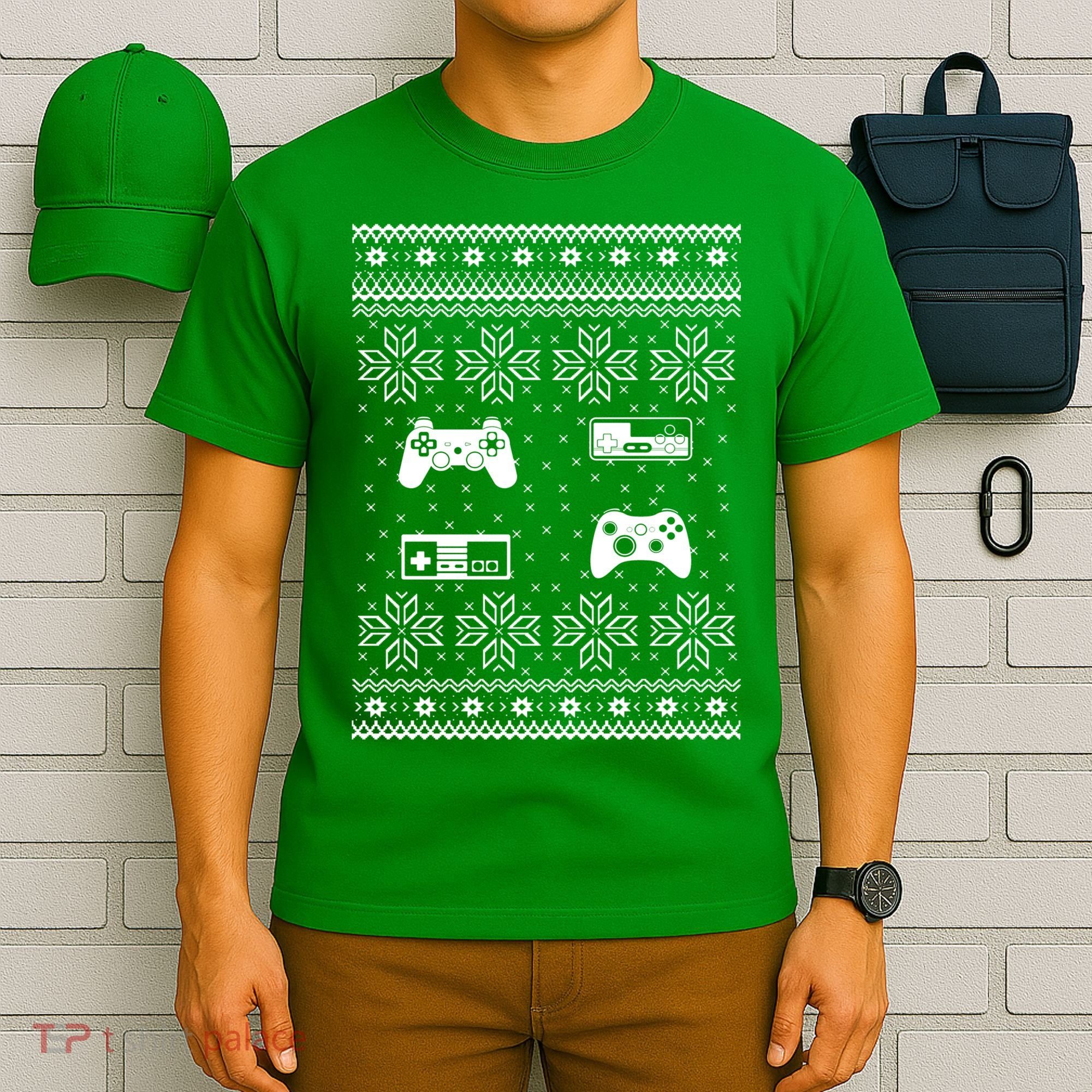 Retro Video Game Ugly Christmas T-Shirt