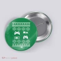 Retro Video Game Ugly Christmas Button thumb 0