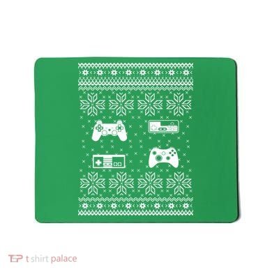 Retro Video Game Ugly Christmas Mousepad
