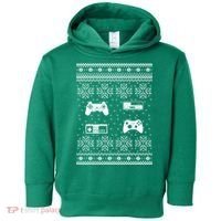 Retro Video Game Ugly Christmas Toddler Hoodie thumb 0