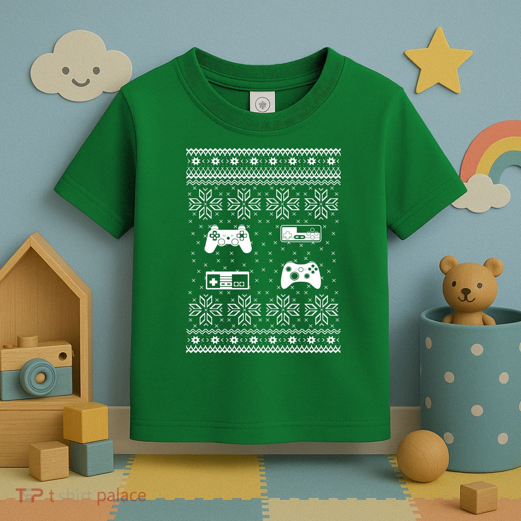 Retro Video Game Ugly Christmas Toddler T-Shirt