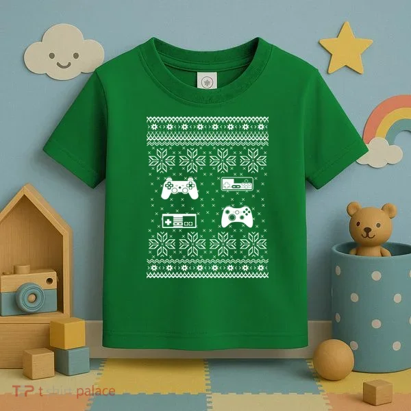 Retro Video Game Ugly Christmas Toddler T-Shirt