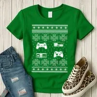 Retro Video Game Ugly Christmas Women's T-Shirt thumb 3