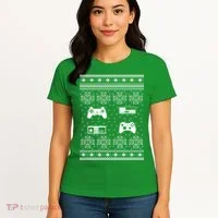 Retro Video Game Ugly Christmas Women's T-Shirt thumb 4