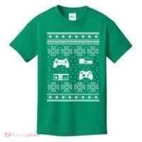 Retro Video Game Ugly Christmas Kids T-Shirt thumb 0