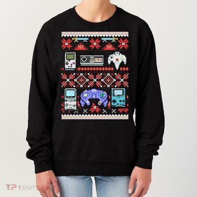 Retro Video Games Ugly Christmas Sweater Women's Sweatshirt