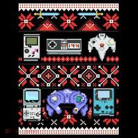 Retro Video Games Ugly Christmas Sweater Backpack thumb 2