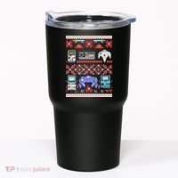 Retro Video Games Ugly Christmas Sweater Tumbler thumb 0
