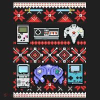 Retro Video Games Ugly Christmas Sweater Tumbler thumb 3