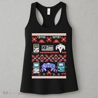 Retro Video Games Ugly Christmas Sweater Women's Tank Top thumb 3