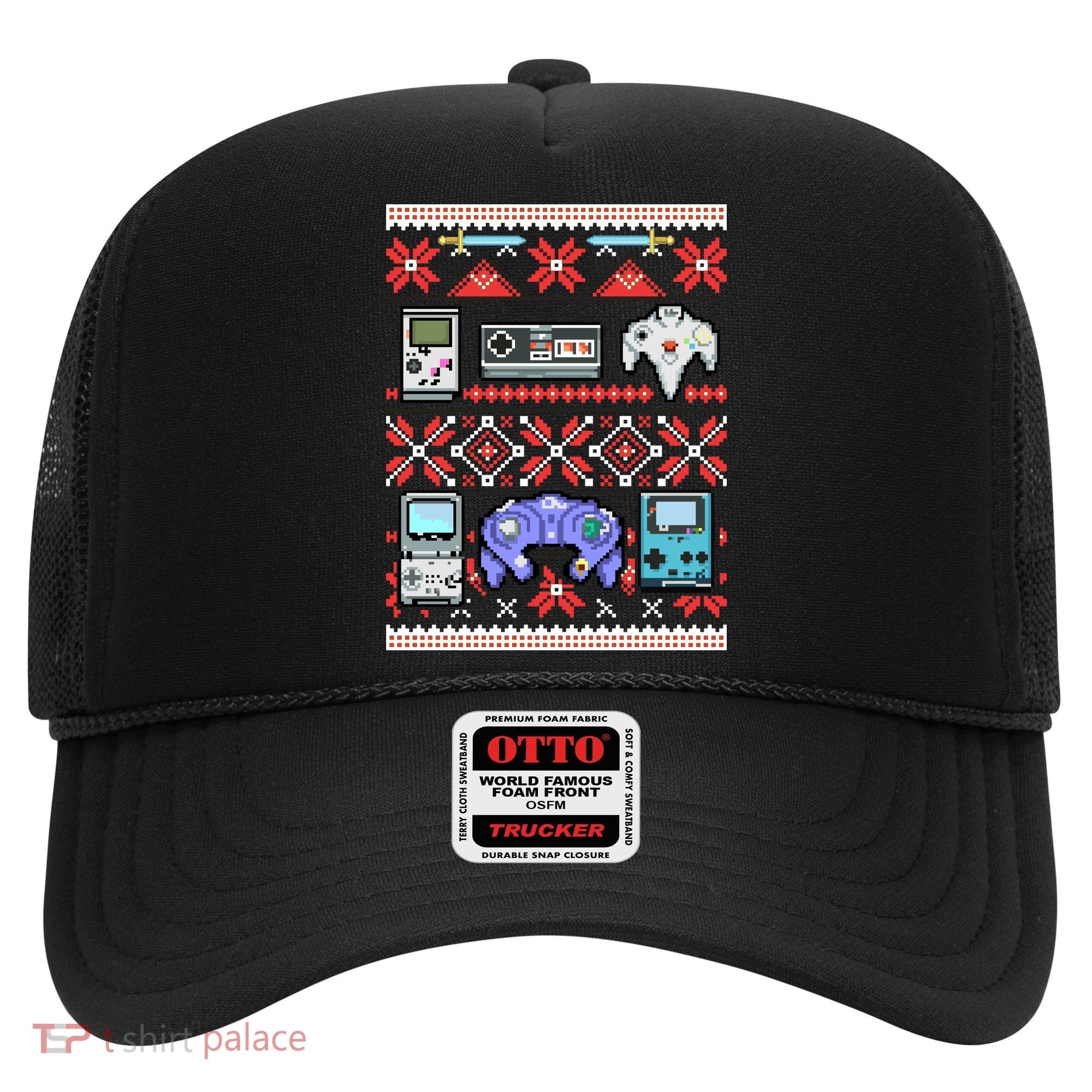 Retro Video Games Ugly Christmas Sweater Hat