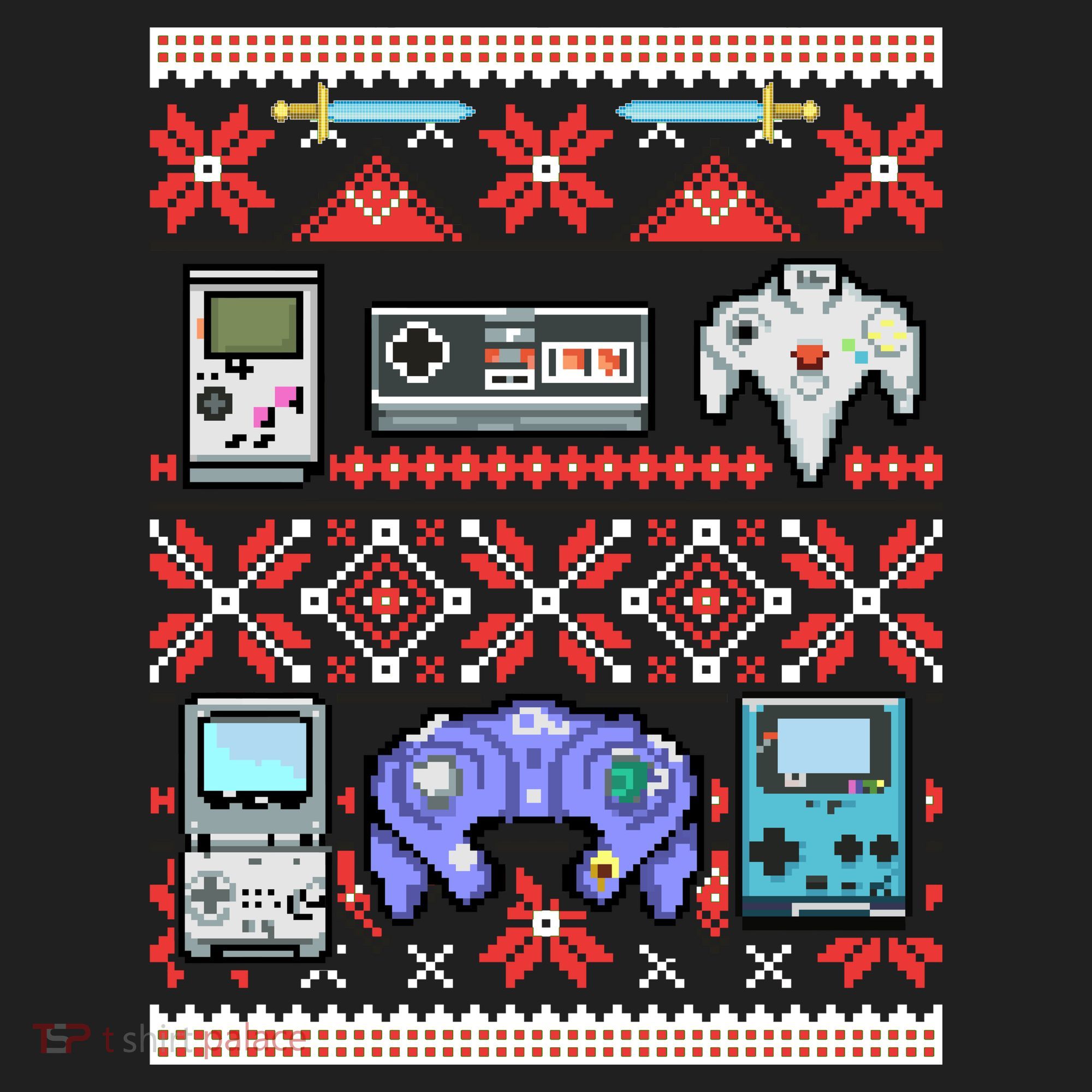 Retro Video Games Ugly Christmas Sweater Hat