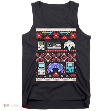 Retro Video Games Ugly Christmas Sweater Tank Top