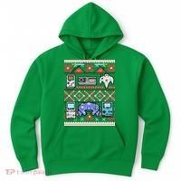 Retro Video Games Ugly Christmas Sweater Hoodie thumb 0
