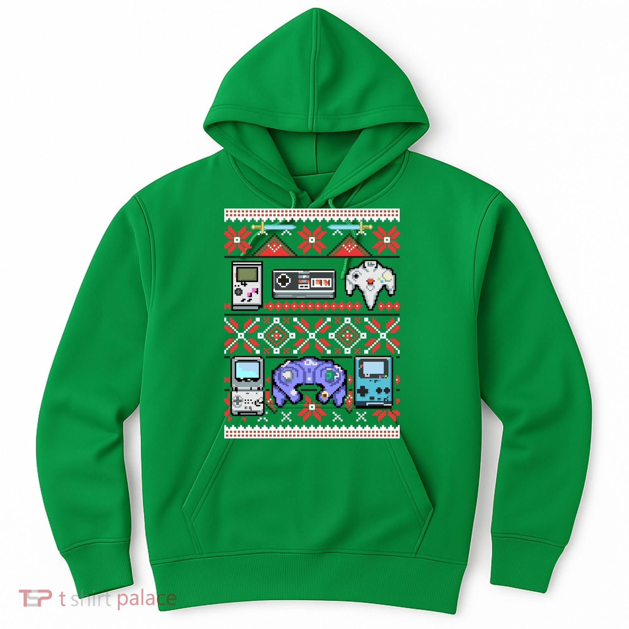 Retro Video Games Ugly Christmas Sweater Hoodie