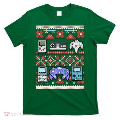 Retro Video Games Ugly Christmas Sweater T-Shirt