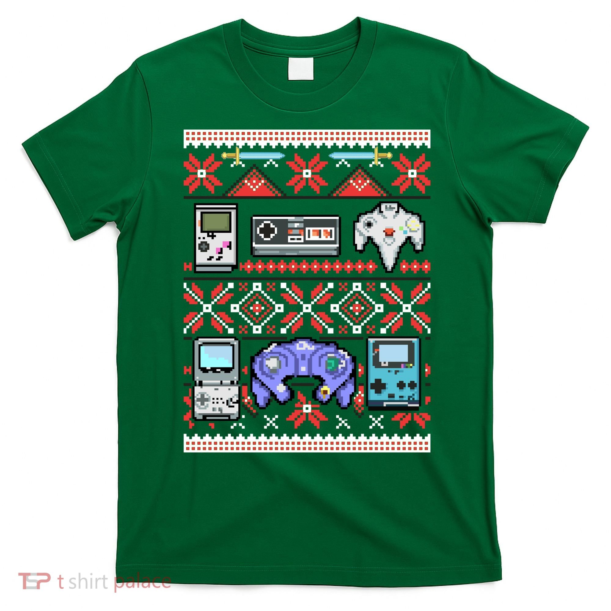 Retro Video Games Ugly Christmas Sweater T-Shirt