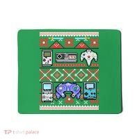 Retro Video Games Ugly Christmas Sweater Mousepad thumb 0