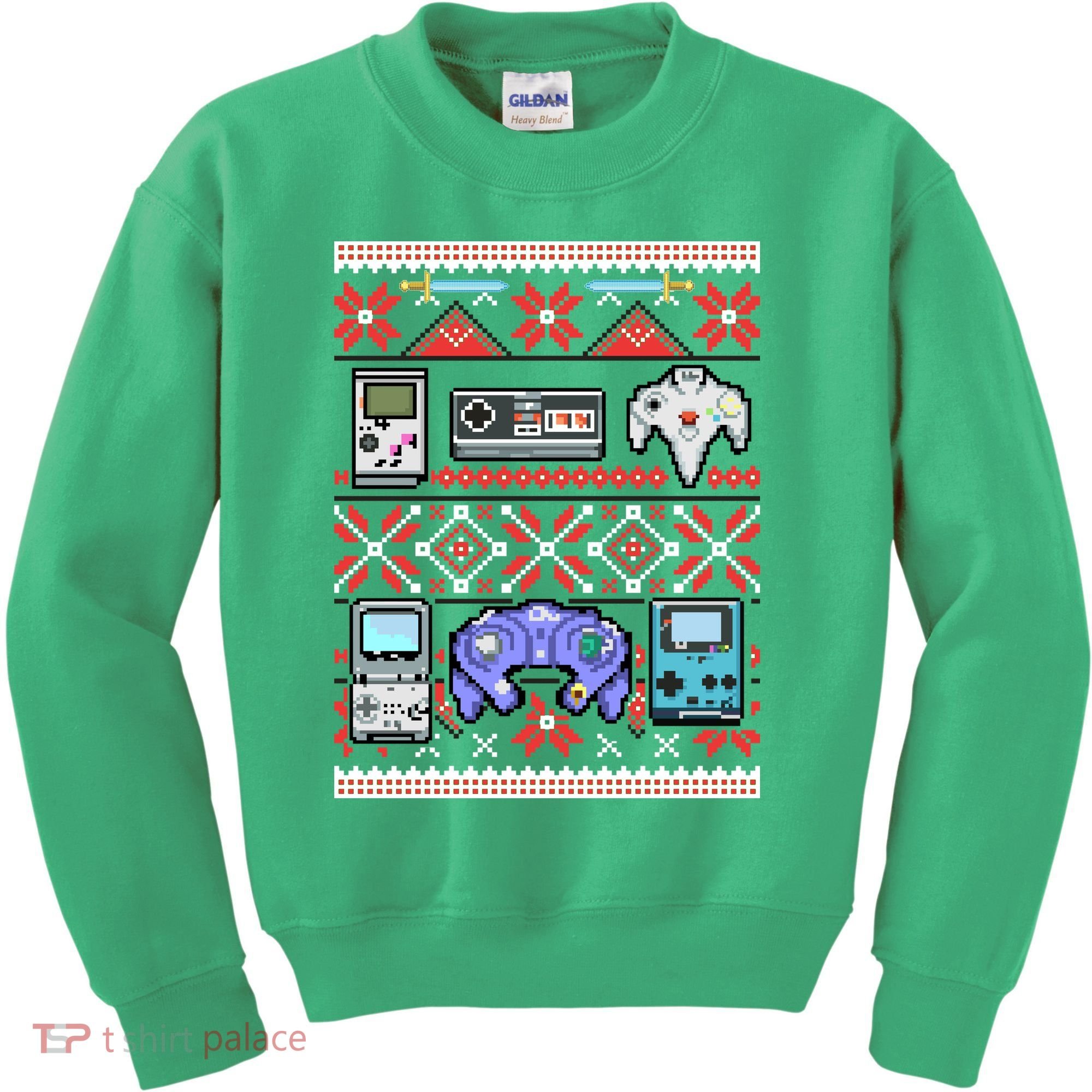 Retro Video Games Ugly Christmas Sweater Kids Sweatshirt