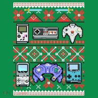Retro Video Games Ugly Christmas Sweater Kids Sweatshirt thumb 2