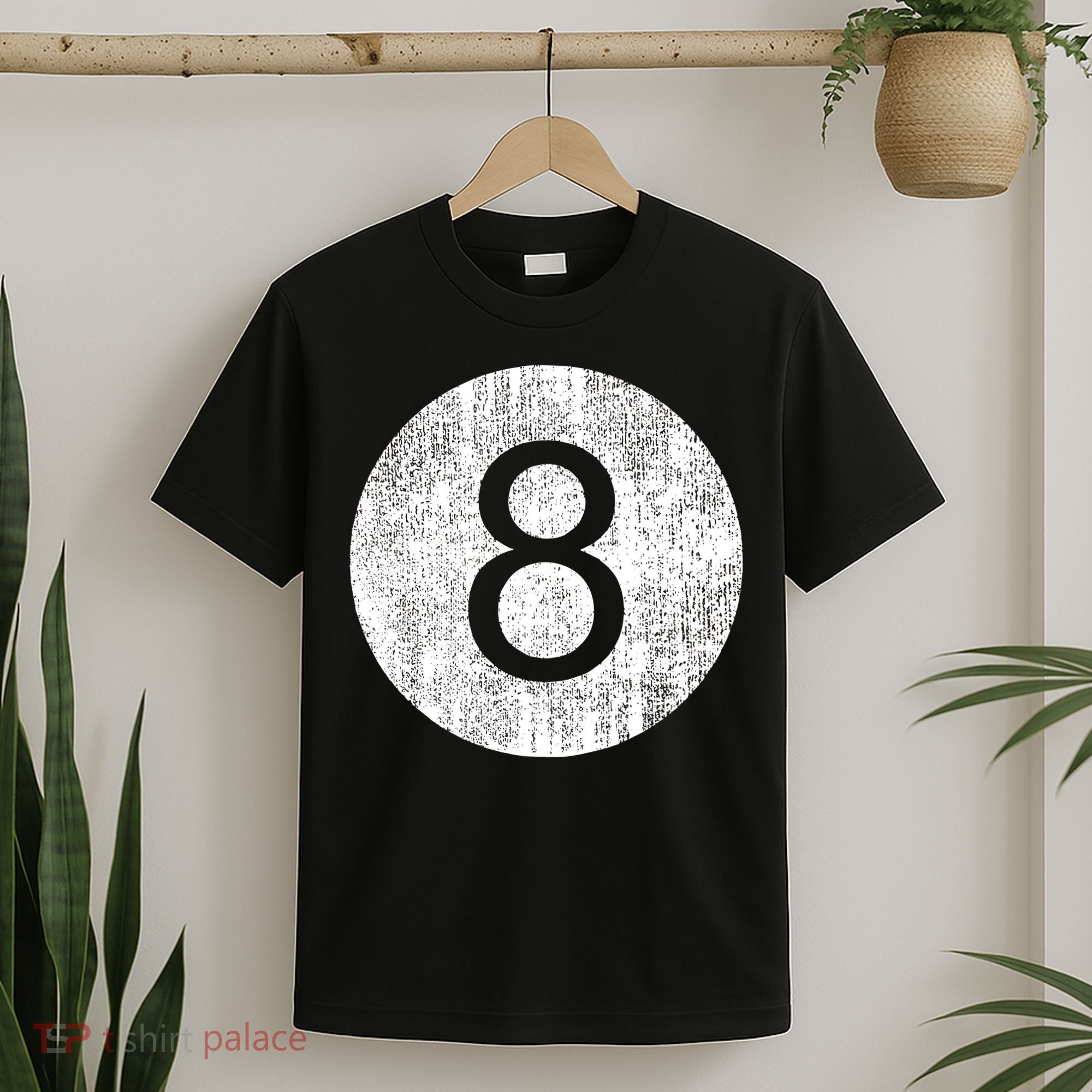 Retro Vintage 8 Ball Logo T-Shirt