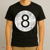 Retro Vintage 8 Ball Logo T-Shirt thumb 3